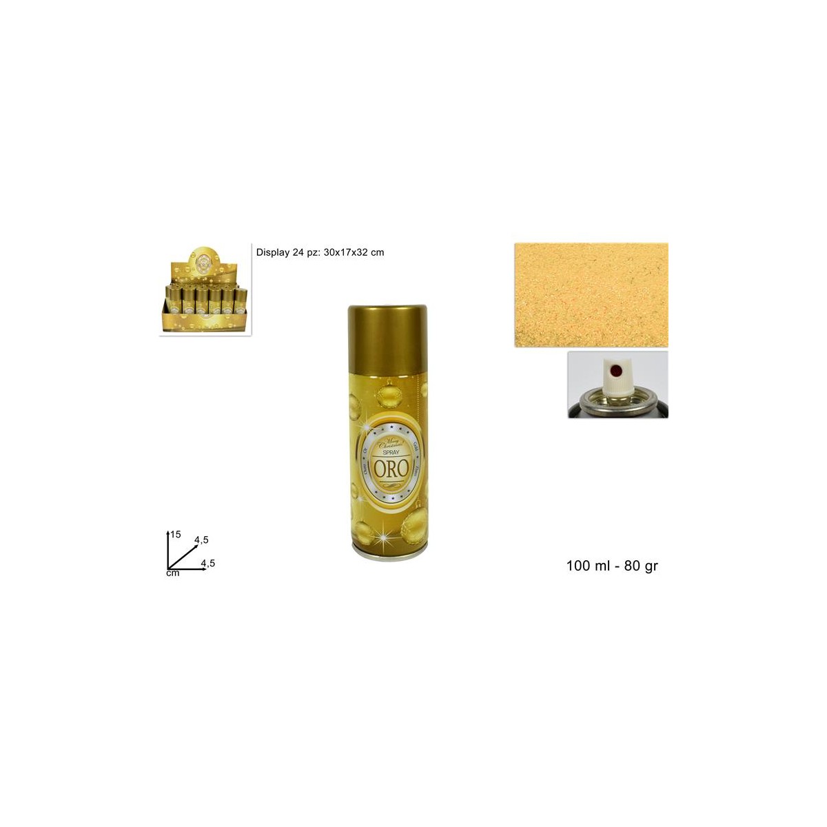 Bomboletta spray oro ml.150 - Cartoarte - La cartoleria a portata di click