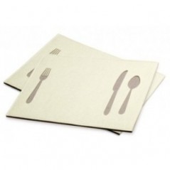 Tovagliette personalizzate in carta alimentare bianca o in carta paglia