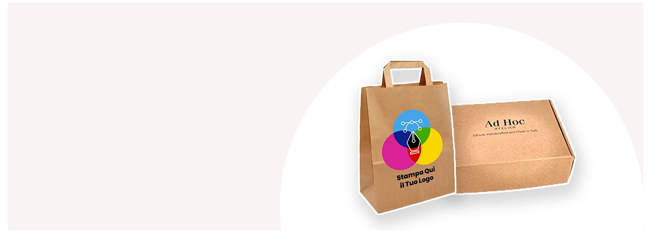 Shopper personalizzate, borse, sacchetti, buste in carta personalizzate.